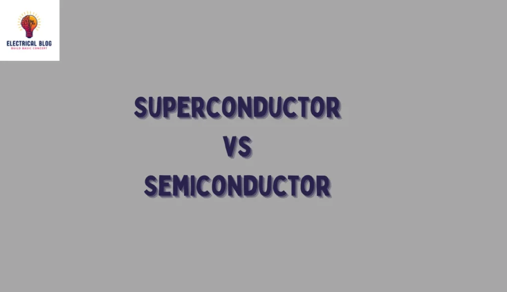 Difference between semiconductors and superconductors